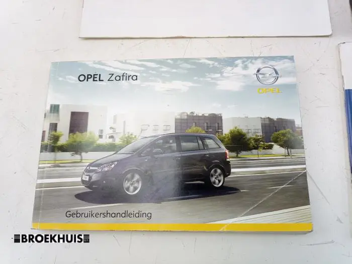 Instructie Boekje Opel Zafira